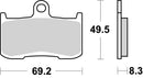 Suzuki Gsx 8S [BREMBO] - Competition Carbon Keramik Bremsbeläge - 07KA23RC