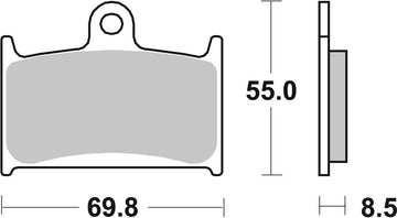 Triumph Sprint 1050 [BREMBO] - Competition Carbon Keramik Bremsbeläge - 07SU14RC