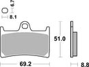 Yamaha Yzf 600 [BREMBO] - Competitie koolstofkeramische remblokken - 07YA23RC