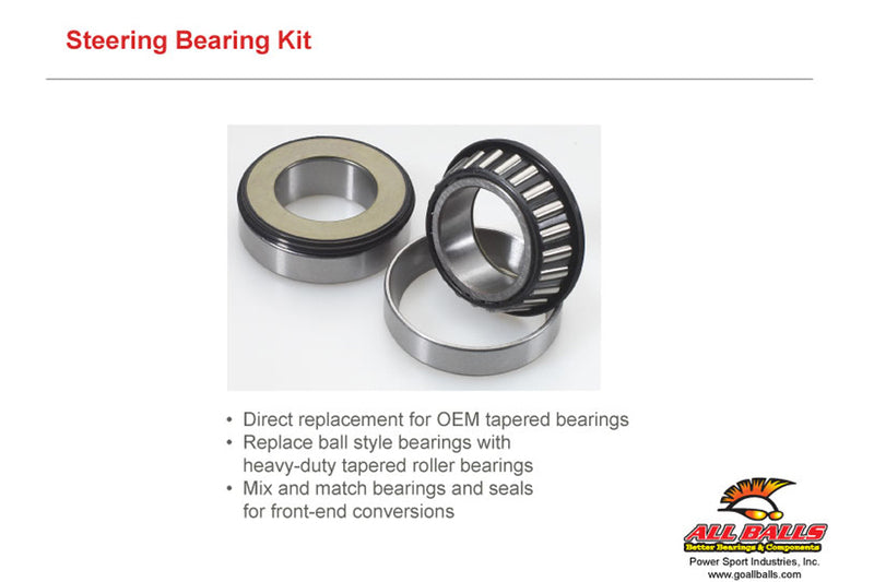 Triumph Thunderbird 1600 [ALL BALLS] - Kit steering head bearing for: APRILIA RS250,