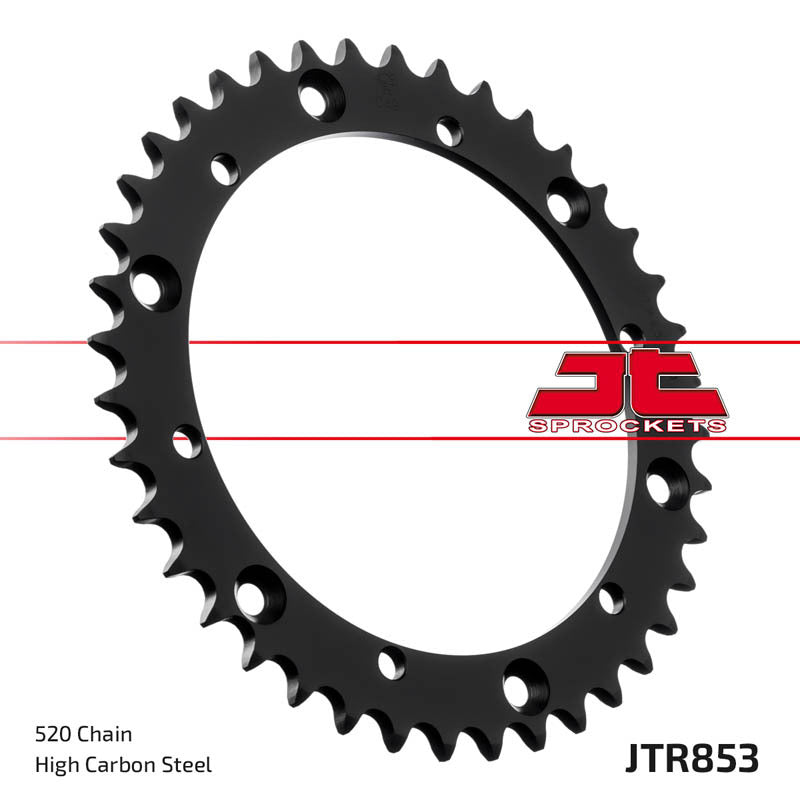 Yamaha TT 600 59X [JT Sprockets] - Standard steel pinion at the back