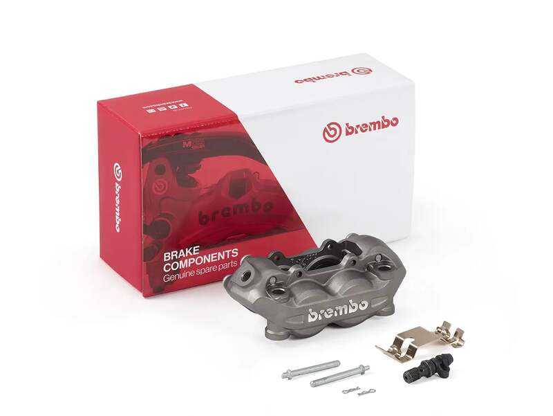 Ducati Hypermotard 1100 [BREMBO] - P4 front left brake caliper titanium Ø32mm