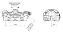 Ducati Monster 1200 [BREMBO] - M50 Bremssattel vorne links Titan Ø30mm-2