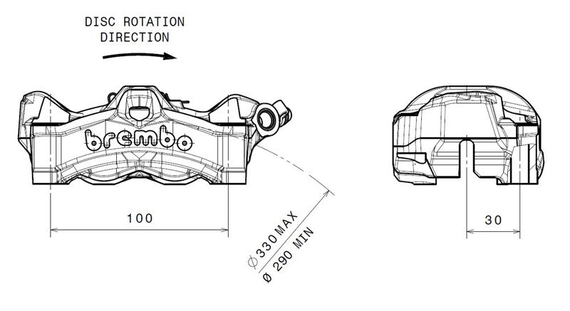 Honda Cb 1000 [BREMBO] - Stylema remklauw rechtsvoor naturel