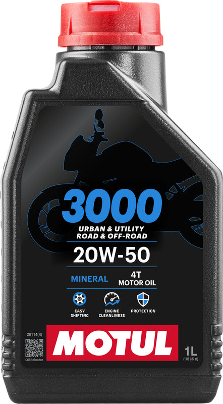 Motorolie 20W50 4T 1L voor motorfietsen [Motul]
