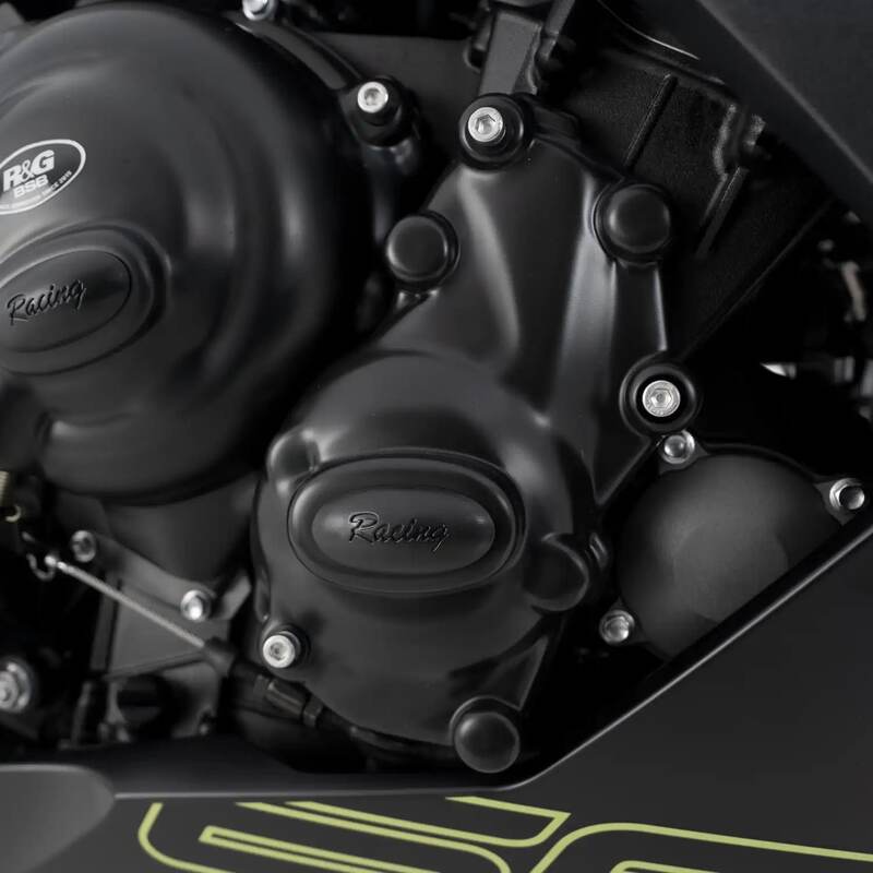Triumph TRIDENT 660 [2021-2026] - Race Series Right Crankcase Cover Protector (Ignition) - Black Triumph Trident 660