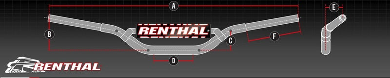 Honda Xl 1000 V Varadero [RENTHAL] - Lenker LE2 Hart eloxiert mit Polster