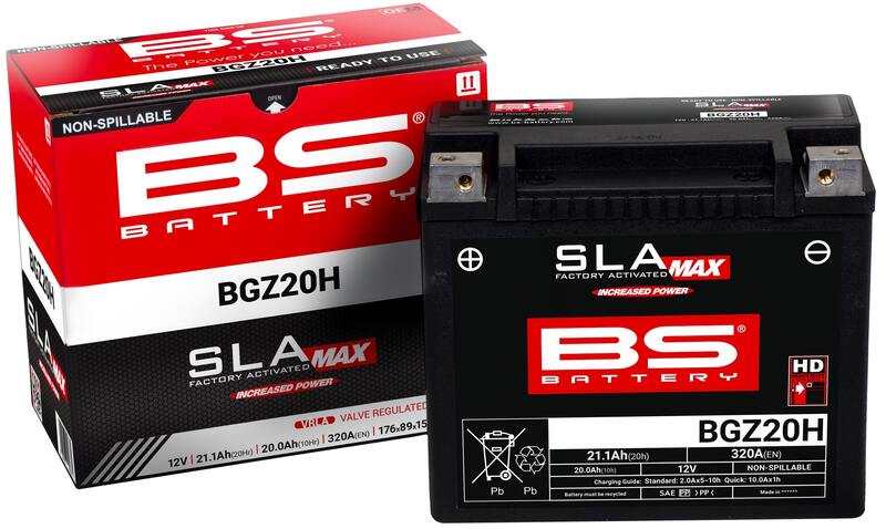 Harley Davidson Flstc [BS BATTERY] - SLA Maintenance Free Battery Factory Activated - BGZ20H