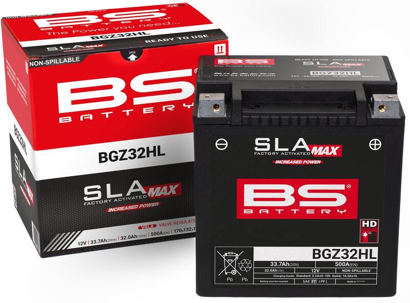 Harley Davidson Flhtcui [BS BATTERY] - SLA Maintenance Free Battery Factory Activated - BGZ32HL