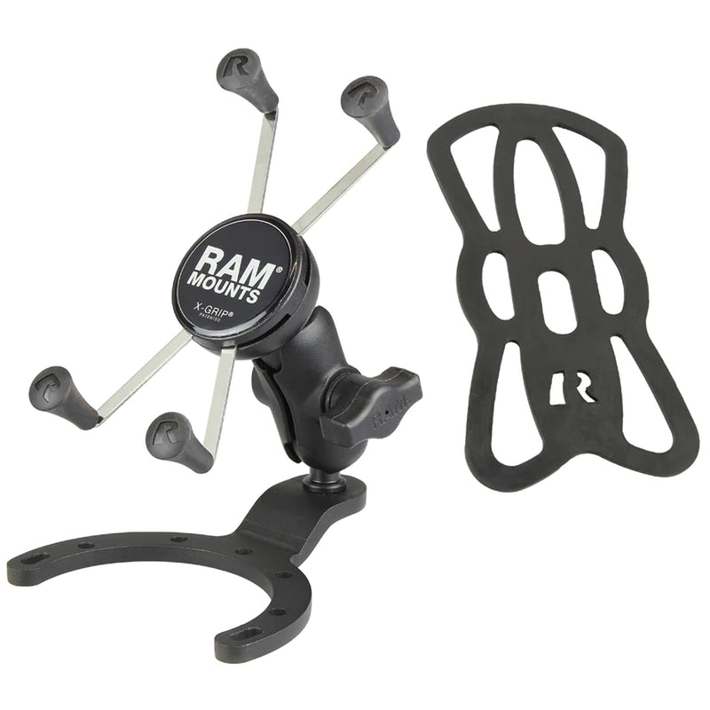 Bmw R 1100 R Typ 259 [RAM] - MOUNTS X-Grip® Kurzarm-Telefonhalterung mit großem Tankfuß - große Telefone