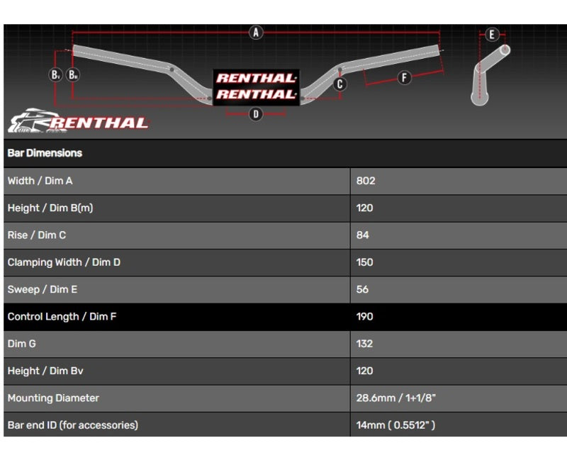 Aprilia Toeareg 660 [RENTHAL] - Street Fatbar Adventure High 609