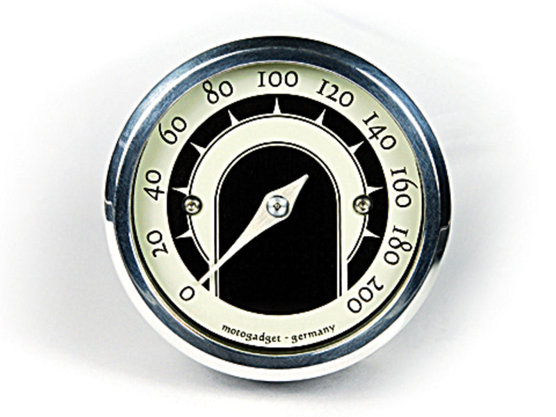 Analoge tacho motoscoop kleine speedster, gepolijste ring [motogadget]