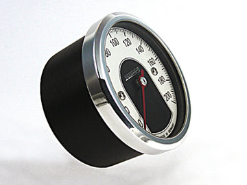 Analoge tacho motoscoop klein, gepolijst voor motorfietsen [Motogadget] - 0