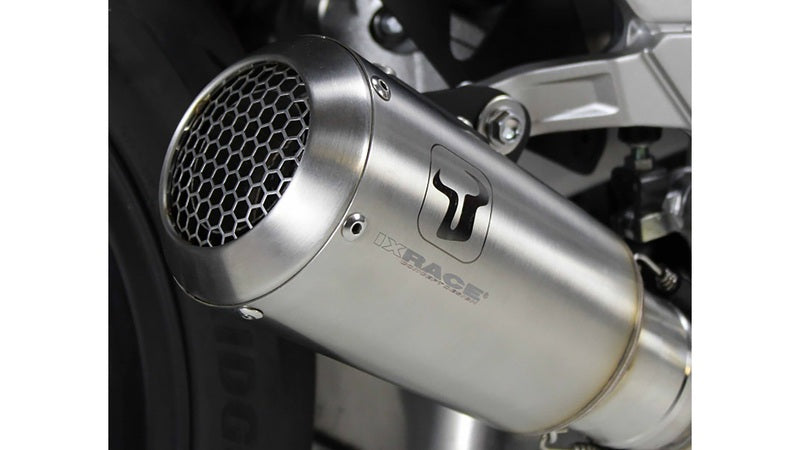 Svartpilen 125 [IXRACE] - MK2 roestvrijstalen uitlaatdemper voor KTM Duke 125/390, 21- (Euro 5)