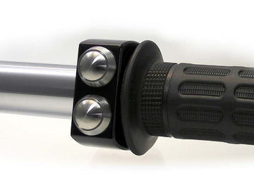 Motorfietsstandschakelaar 22 mm zwart roestvrij staal - motogadget