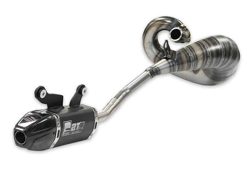 Ktm Sx 250 [FRESCO] - Complete exhaust system - Carby muffler black aluminum