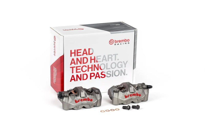 Yamaha Mt 10 [BREMBO RACING] - GP4-RS Pair of front radial brake calipers 4 pistons Ø3mm