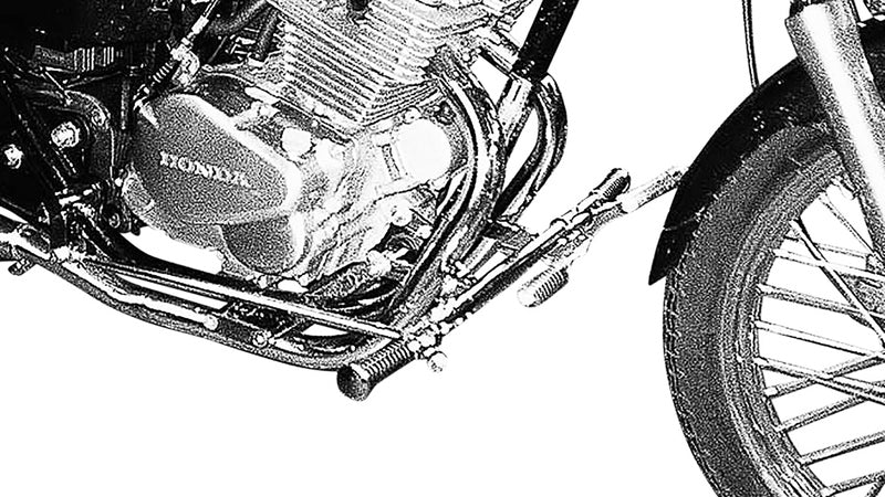 Honda Ca 125 [BURCHARD EXCELLENCE] - voorste voetsteunsysteem met onderdelencertificaat, +22 cm, CA 125 Rebel / CMX 250 Rebel, Sundance glad, chroom