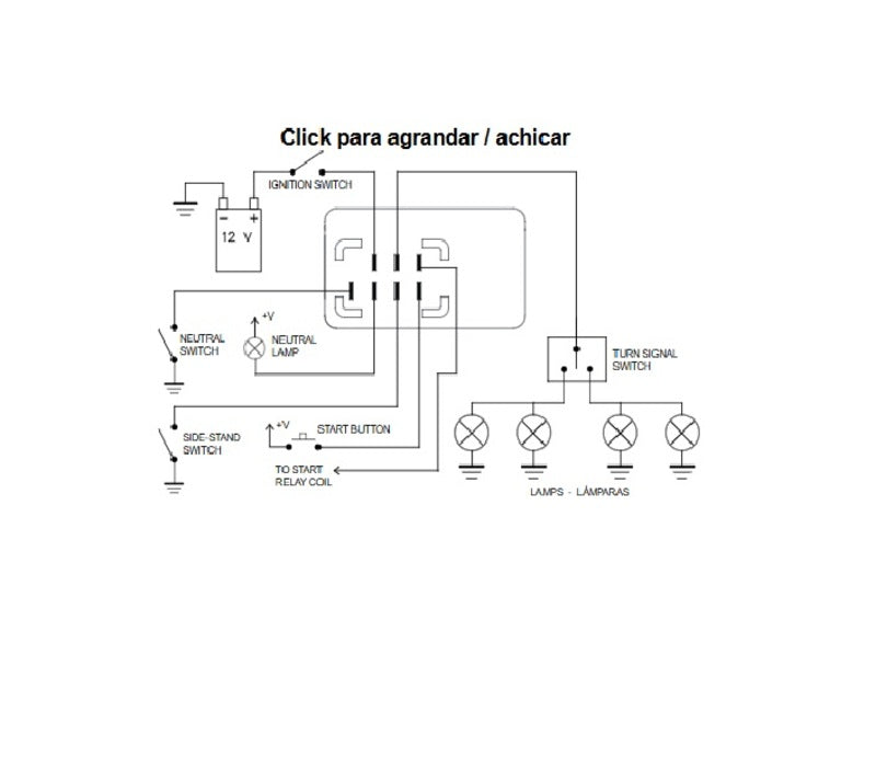 Suzuki Dl 650 [TECNIUM] - door DZE knipperrelais (2+2) X 21W / LED