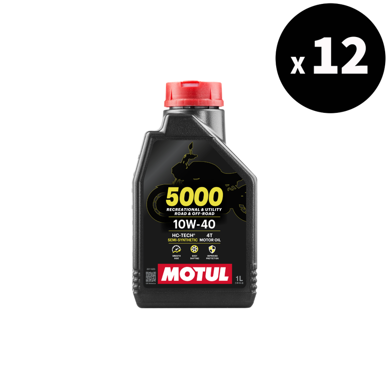 5000 4T 10W40 Motoröl 1L, 12er Pack [Motul]