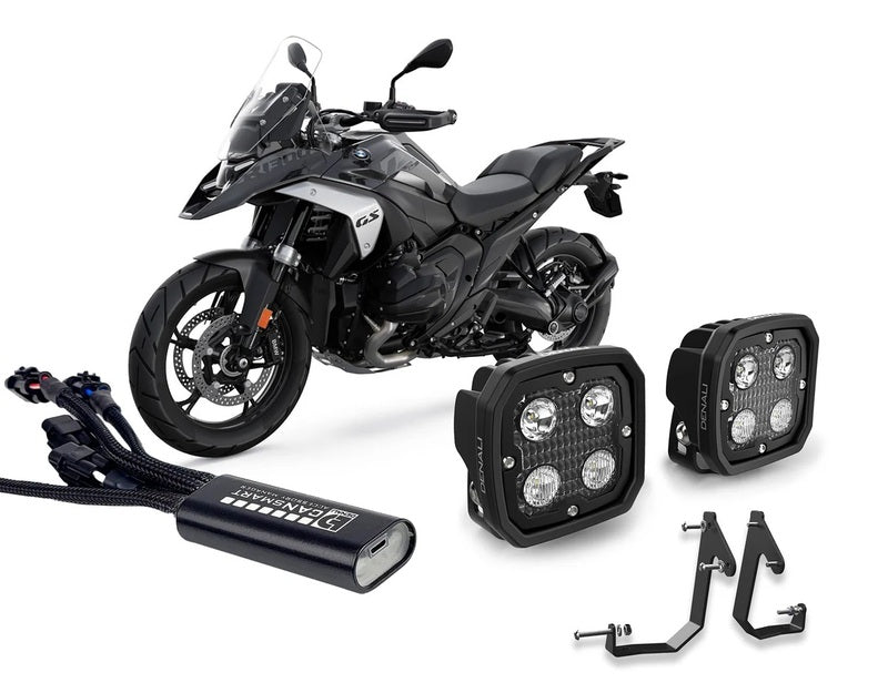 Bmw R 1300 Gs Trophy [DENALI] - D4 LED 10W verlichtingsset - met CanSmart Gen II controller en houder
