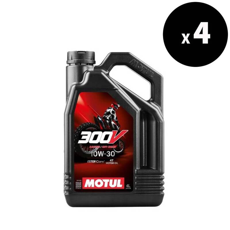 Motorolie 10W30 4T voor off -road racing 4L - Motul 300V
