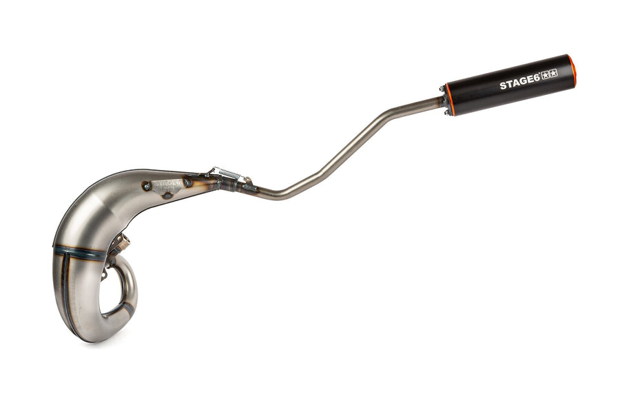 Rieju SMX SM 50 2T AM6 - Auspuff Streetrace High Mount links orange schwarz