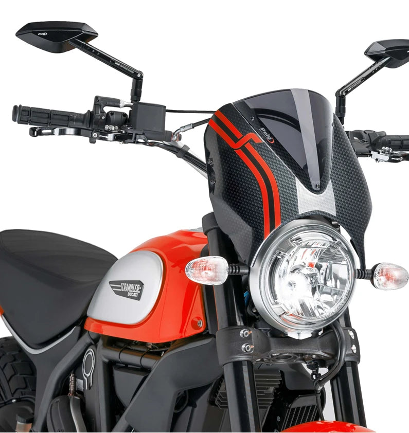DUCATI SCRAMBLER DESERT SLED [2025] – RetroVision Windschild Visier – Stark