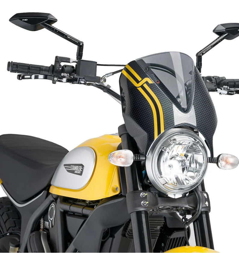 DUCATI SCRAMBLER DESERT SLED [2025] – RetroVision Windschild Visier – Stark