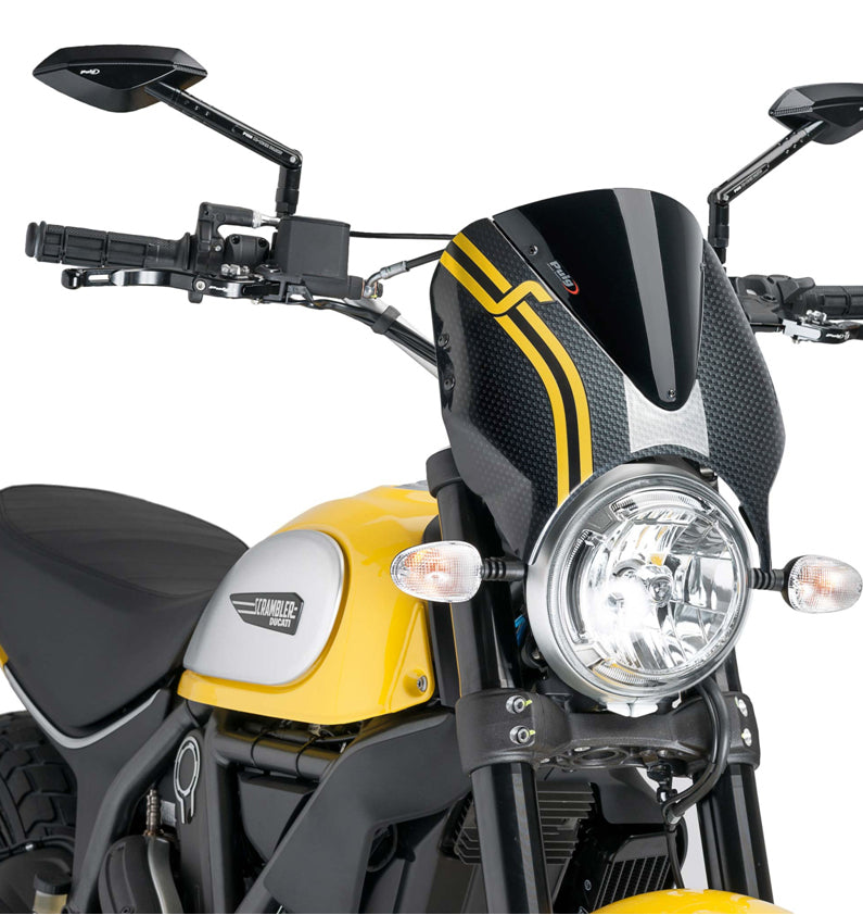 DUCATI SCRAMBLER DESERT SLED [2025] – RetroVision Windschild Visier – Stark