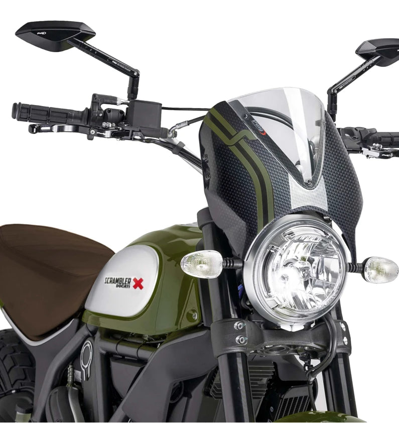 DUCATI SCRAMBLER DESERT SLED [2025] – RetroVision Windschild Visier – Stark