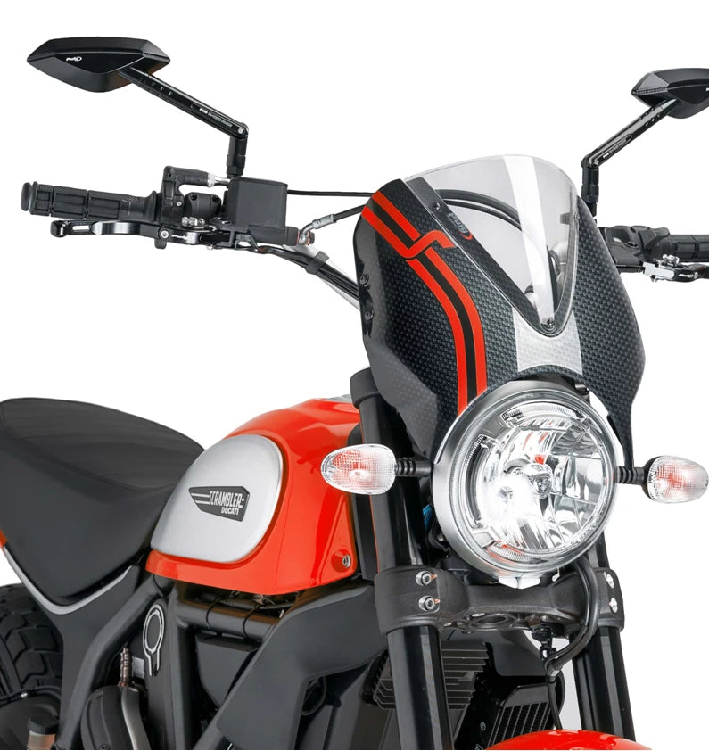 DUCATI SCRAMBLER DESERT SLED [2025] – RetroVision Windschild Visier – Stark
