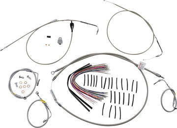 harley davidson touring [BURLY BRAND] - handle fitting set for older touring models with Bagger Bar handlebars - 0