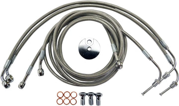 harley davidson fltr [LA CHOPPERS] - Stainless Steel Brake Line Kit