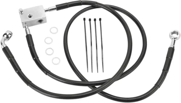 Harley Davidson FX [DRAG SPECIALTIES] – Edelstahl-Bremsleitungs-Kit