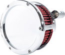 Harley-Davidson FLSTSE2 1800 Softail Convertible CVO [2011] - BA Luftfilterkit – Oberfläche: Verchromt, Rot – Bild 2