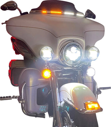 harley davidson flhtcui [AANGEPASTE DYNAMICA] - Genesis® 4 dynamische LED Batwing voorruitafwerking - 0