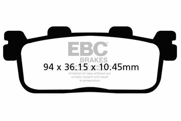 Yamaha DT 125 [EBC] – SFA-HH Serie Roller Sintermetall-Bremsbeläge