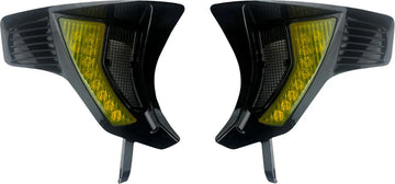harley-davidson road glide st [CUSTOM DYNAMICS] – Shark Demon® geïntegreerde richtingaanwijzerroosters vooraan