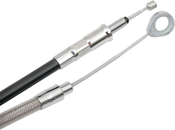 harley davidson flhrxs [DRAG SPECIALTIES] – Hocheffizientes Kupplungsseil aus geflochtenem Edelstahl - 0
