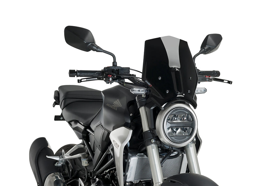 HONDA CB 300 R NEO SPORTS CAFE [2023] - New Generation Sport Windshield | Black | PUIG 9734N