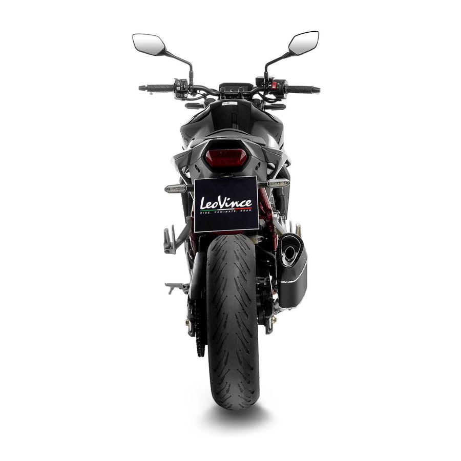 honda cb 750 [LEOVINCE] – LV-14R Black Edition slip-on rear silencer