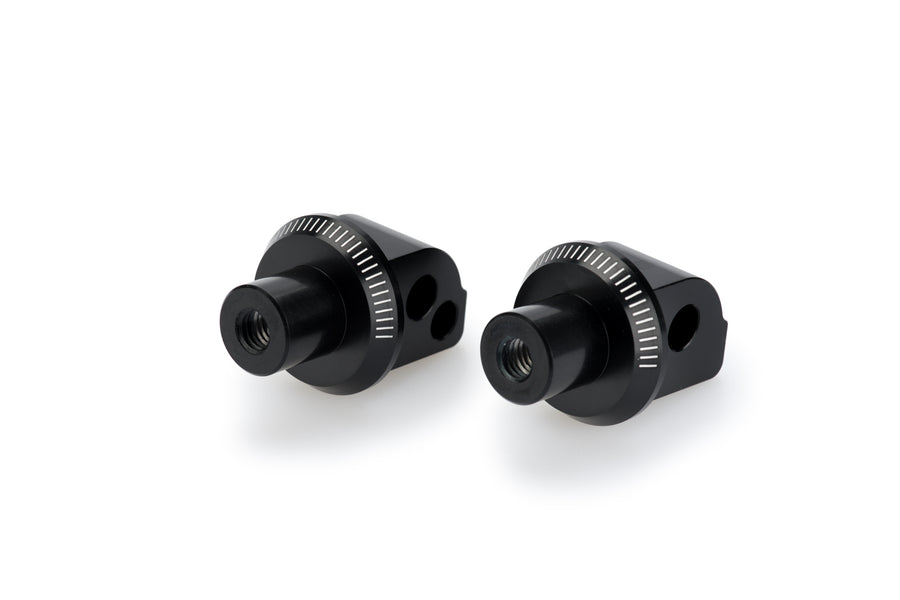 APRILIA SHIVER 900 [2020] – Adapter Beifahrer Fußrasten- Gummipad – Schwarz