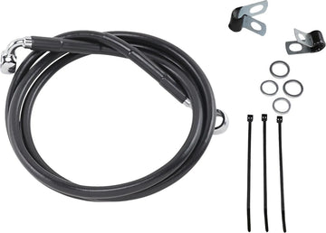 harley davidson fxsts [DRAG SPECIALTIES] - Uitgebreide remleidingset van zwart vinyl