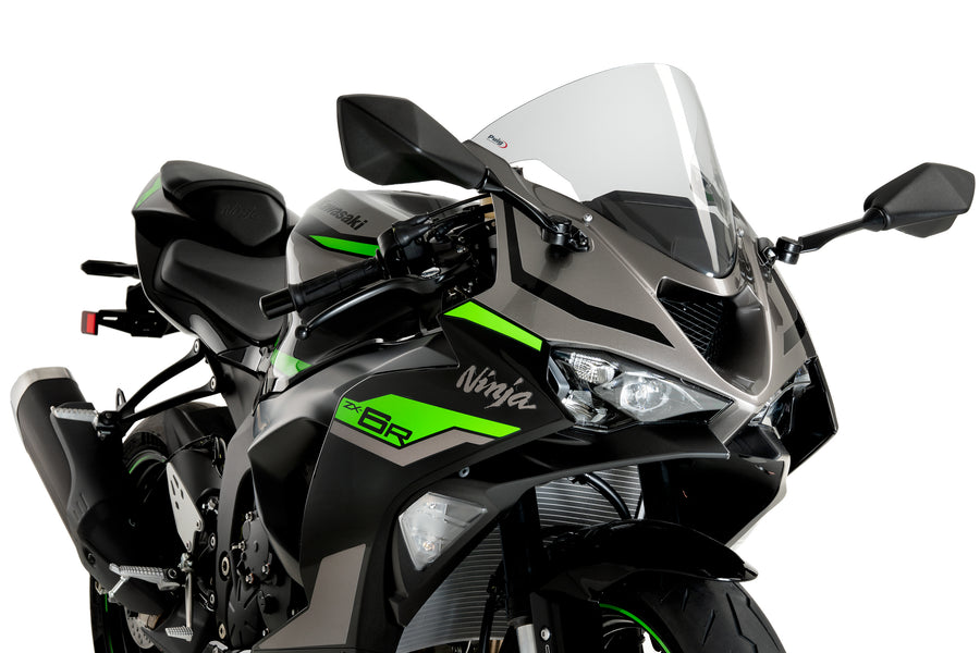 KAWASAKI ZX-6R NINJA [2025] – R-Racer scherm – Zwart