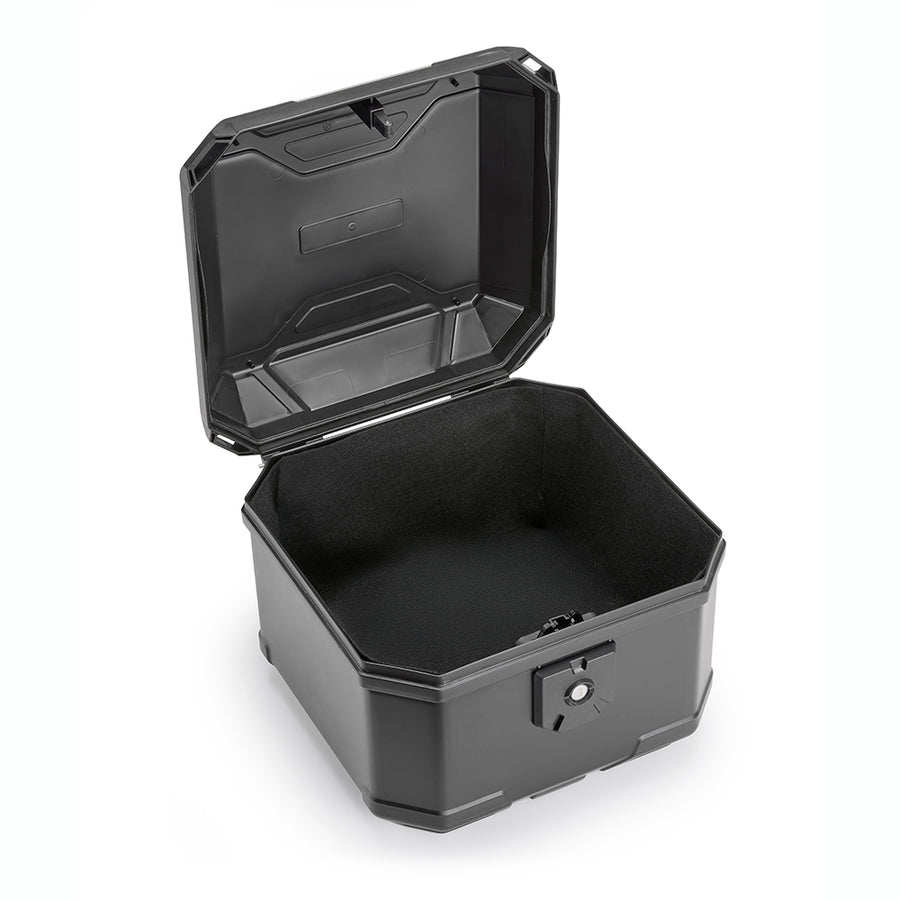 B38 BERNINA Monolock Topcase, schwarz – 38 Liter, mit Universalplatte und Montagekit