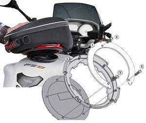 MV Agusta Brutale 750 [2009] – Befestigungsring für Tanklock