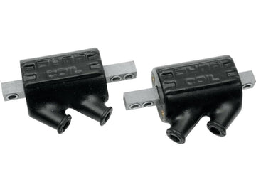 Harley Davidson FL Shovel [1970-1984] -ignition spoel Dual Tower Black 5 Ohm Dual Fire