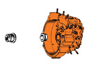 Harley Davidson Sportster [1954-1992]-Rechte Motor Housing Standard Race Standard voor-1