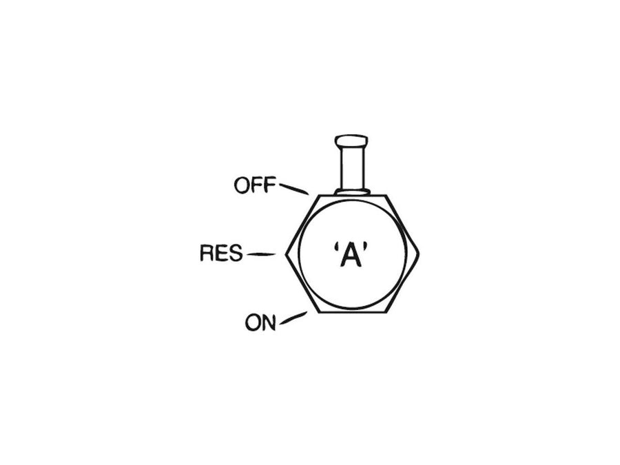 Harley Davidson - fuel valve high volume e chrome